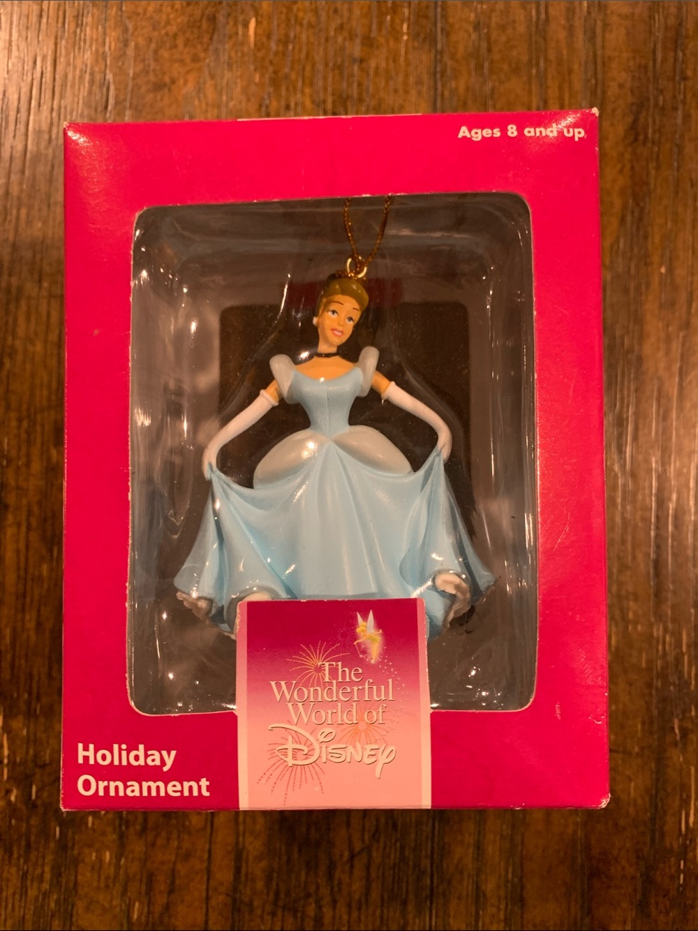 Disney Cinderella Light Blue and White Holiday Ornament
